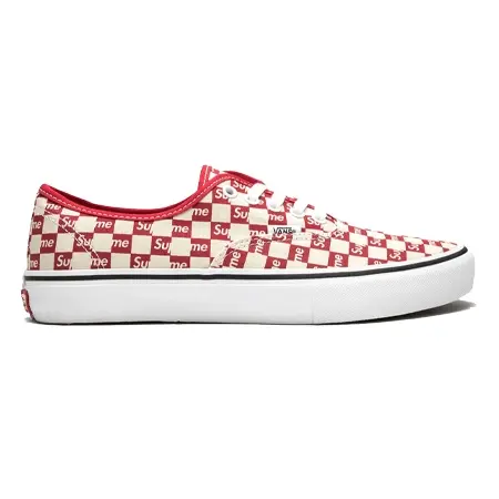 Supreme×VANS(シュプリーム×ヴァンズ) Authentic Pro “Supreme Checkered Red” low-top sneakers