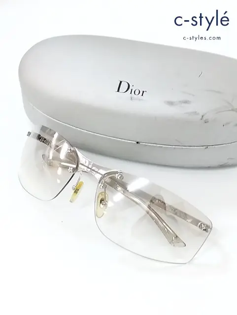 Dior ディオール サングラス 65□15 シルバー YB7NN ロゴ