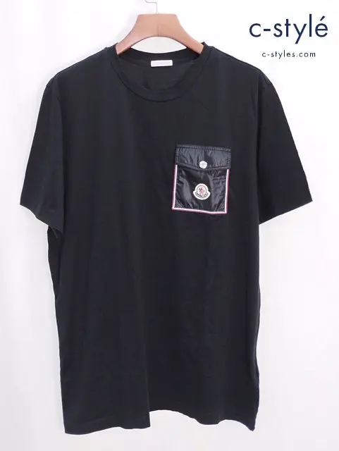 MONCLER モンクレール 半袖Tシャツ L ブラック SS TSHIRT H10918C00048 8390Y