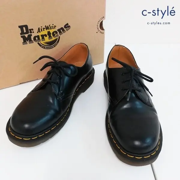 Dr.Martens ドクターマーチン UK8 ブラック 3ホール 1461 レザー 11838002