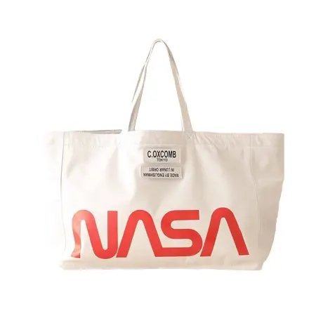 BEAMS Planets(ビームス プラネッツ) COXCOMB × BEAMS Planets / 別注『NASA』 レザー ビッグ トート バッグ