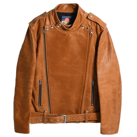 BLACKMEANS(ブラックミーンズ) レザージャケット HORSE LEATHER JACKET -CAMEL-