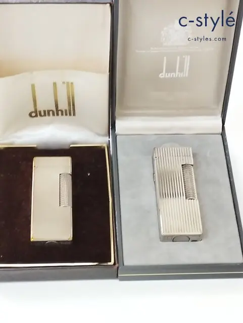 dunhill ダンヒル ガスライター シルバー US RE24163 スイス製 喫煙具 箱付