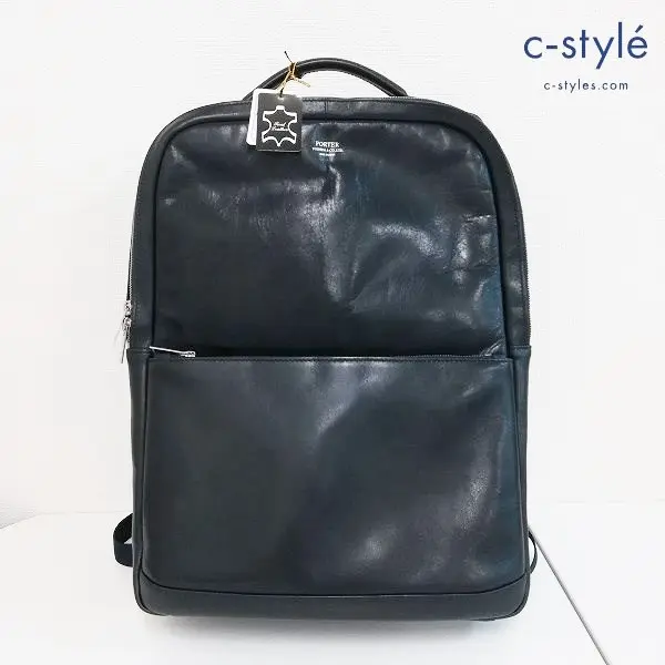 PORTER ポーター CLERK DAYPACK ネイビー リュックサック 034-03197 牛革