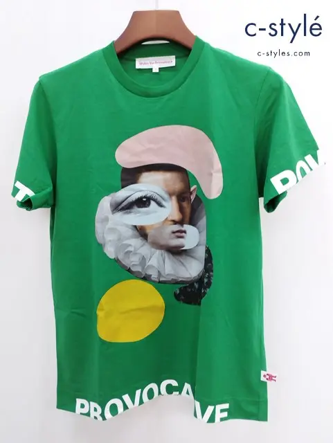 Walter Van Beirendonck ウォルター・ヴァン・ベイレンドンク 半袖Tシャツ S グリーン 綿100 プリント