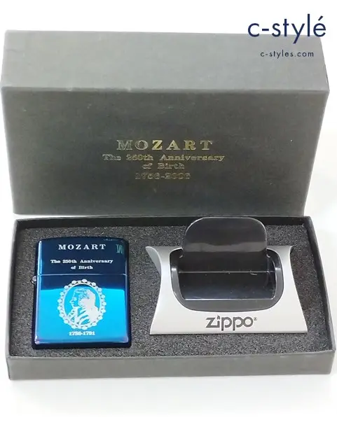 ZIPPO ジッポー MOZART 250th Anniversary of Birth オイルライター ブルー 喫煙具