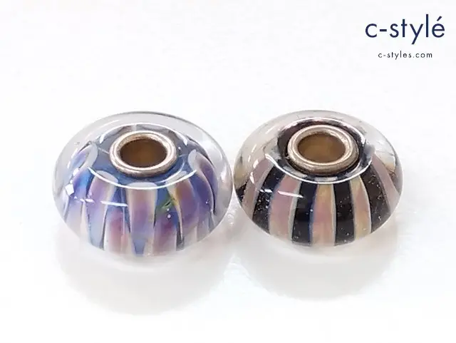 TROLLBEADS トロールビーズ ガラスビーズ マルチカラー アクセサリー 2種類