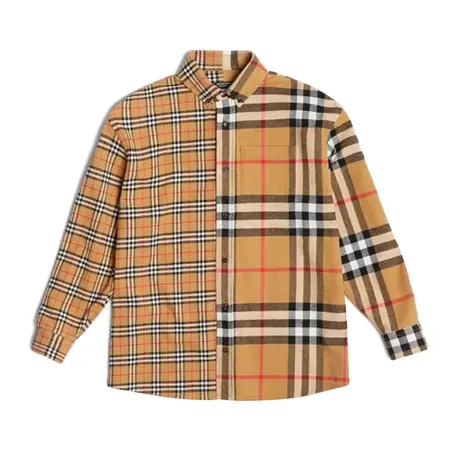 BURBERRY(バーバリー) コラボ BURBERRY × Gosha Rubchinskiy オーバーサイズチェックシャツ