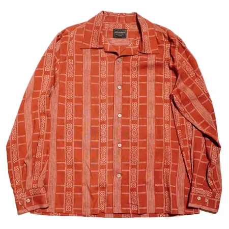 BY GLADHAND(バイグラッドハンド) シャツ EMPIRE GLAD – L/S SHIRTS ORANGE