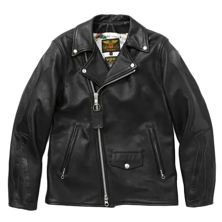 CALEE(キャリー) コラボ ×VANSON Double riders leather jacket