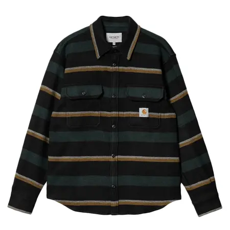 carhartt(カーハート) シャツ L/S BOWMAN SHIRT – Bowman Stripe, Juniper