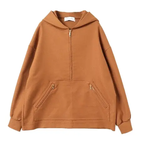 CULLNI(クルニ) パーカー Wool Mix Half Zip Hoodie