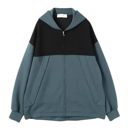 CULLNI(クルニ) パーカー Color Block Front Zip Hoodie