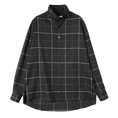 CULLNI(クルニ) シャツ Windpen Check Stand Collar Shirts