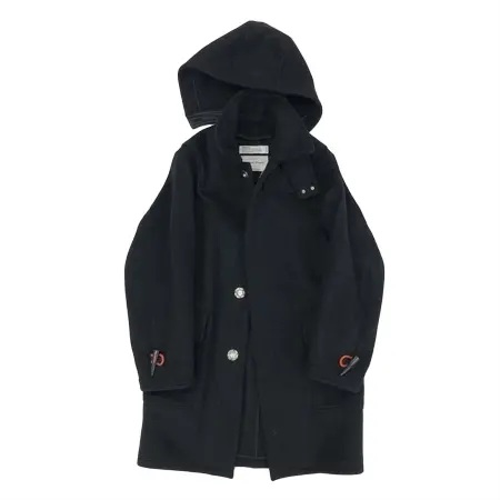 DAIRIKU(ダイリク) コート Snap Button Duffle Coat（ブラック）［ダッフルコート-19秋冬］ [19AW O-1]