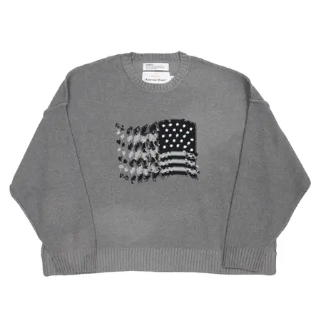 DAIRIKU(ダイリク) ニット “American Dream” Inside-out Knit（Black&White Movie）［インサイドアウトニット-22秋冬］ [22AW K-1]