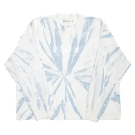 DAIRIKU(ダイリク) Tシャツ “YOUNG” Tie-dye Tee（ユースブルー）［タイダイ長袖T-21秋冬］ [21AW C-6]