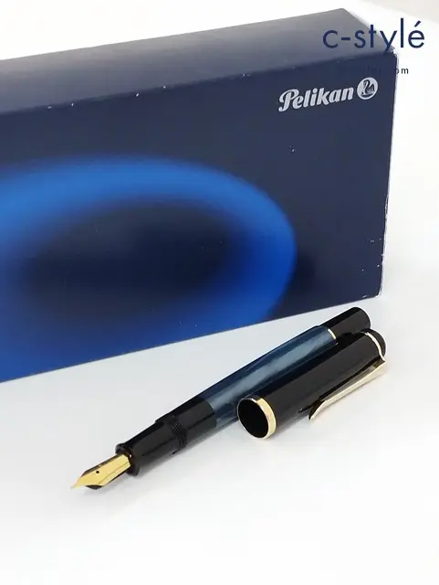 Pelikan ペリカン 万年筆 CLASSIC クラシック M205 EF 極細 マーブルブルー 筆記用具 文房具 G5 964825