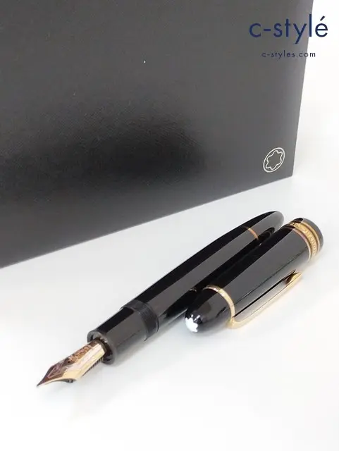 MONTBLANC モンブラン 万年筆 ブラック×ゴールド マイスターシュテック 149 レッドゴールドコーティング