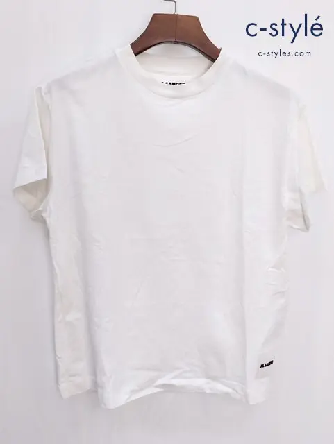 JIL SANDER ジルサンダー Tシャツ S ホワイト 半袖 J40GC0001 J45048 オーガニックコットン