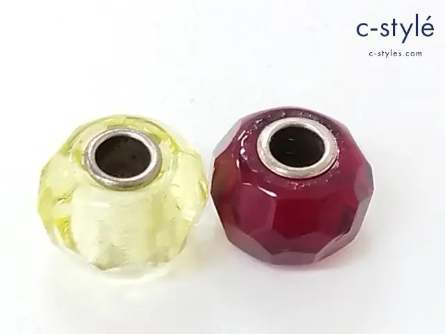 TROLLBEADS トロールビーズ ガラスビーズ イエロー レッド アクセサリー