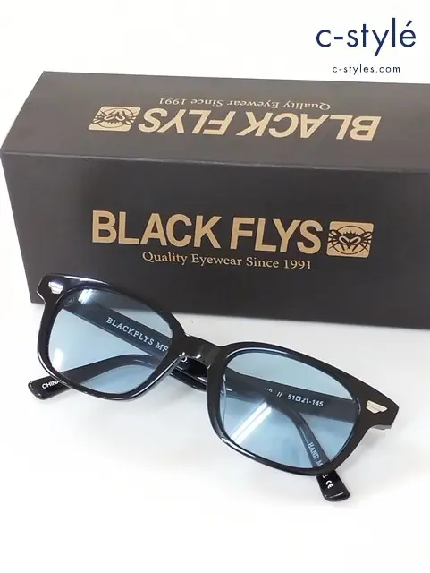 BLACK FLYS ブラックフライ サングラス 51□21-145 ブラック FLY SLAMMER BLK/L.BLU BF-11101-03