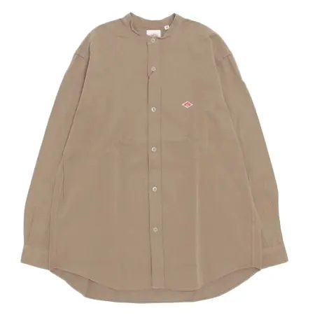 DANTON(ダントン) シャツ コットンツイル バンドカラーシャツ COTTON TWILL BAND COLLAR SHIRT