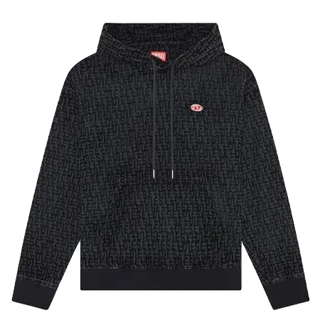 DIESEL(ディーゼル) パーカー D-Um-Rib Track Denim Hoodie