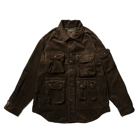 ENGINEERED GARMENTS(エンジニアドガーメンツ) ジャケット Explorer Shirt Jacket – Cotton 8W Corduroy – Brown