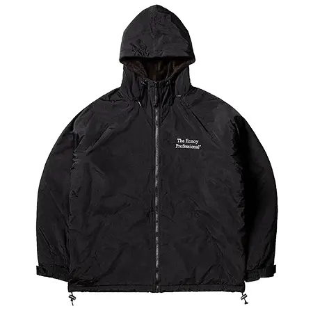 ENNOY(エンノイ) パーカー Tri-Mountain NYLON HOODED JACKET* Lサイズ*BLACK