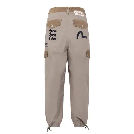 EVISU(エヴィス) パンツ SEAGULL AND LOGO EMBROIDERY CARGO PANTS