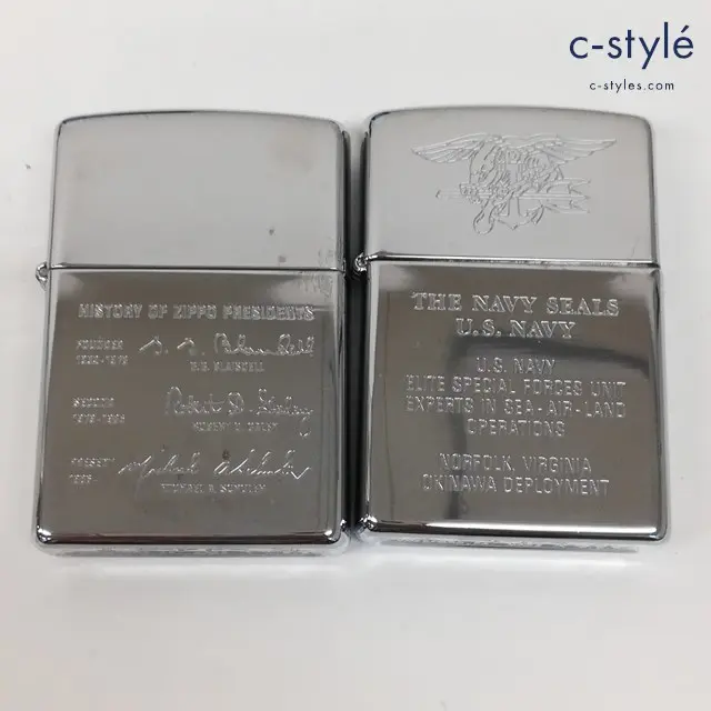 ZIPPO ジッポー オイルライター 歴代社長 1996年製 NAVY SEALS ネイビーシールズ 1996年製 喫煙具