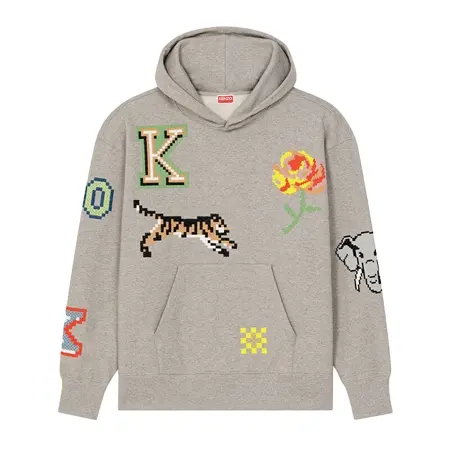 KENZO(ケンゾー) パーカー KENZO PIXEL MULTI オーバーサイズ フーディー