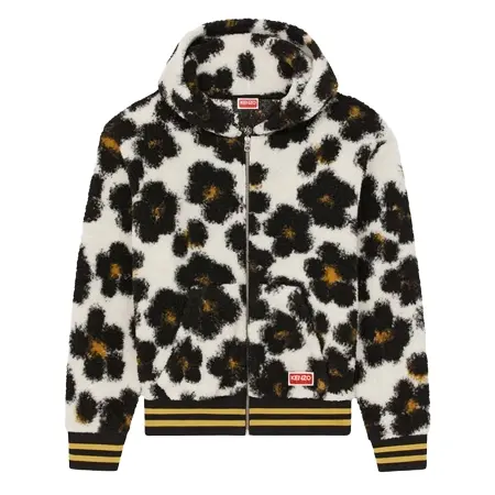 KENZO(ケンゾー) パーカー ‘HANA LEOPARD’ フリース フーディー