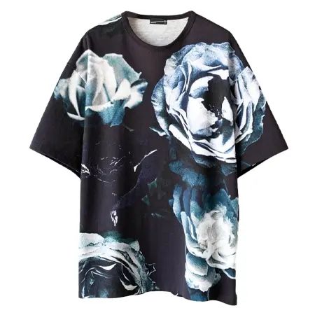 LAD MUSICIAN(ラッドミュージシャン) Tシャツ BIG ROSE