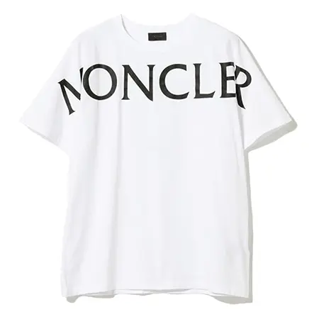 MONCLER(モンクレール) Tシャツ ビッグロゴ クルーネック Tシャツ