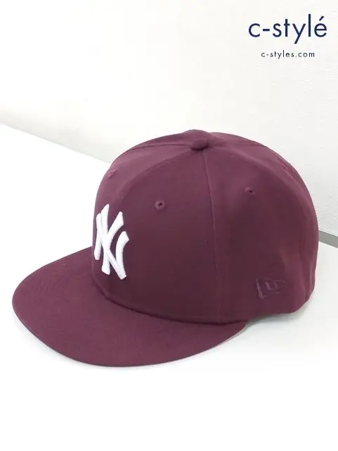 NEWERA ニューエラ キャップ 7・3/4 61.5cm レッド系×グレー系 NY ニューヨーク・ヤンキース WorldSeries 2000