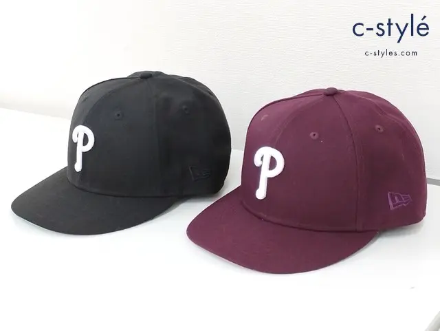 NEWERA キャップ 7・7/8 62.5cm ブラウン系×グレー系 ブラック×グリーン系 P ピッツバーグ・パイレーツ 計2点