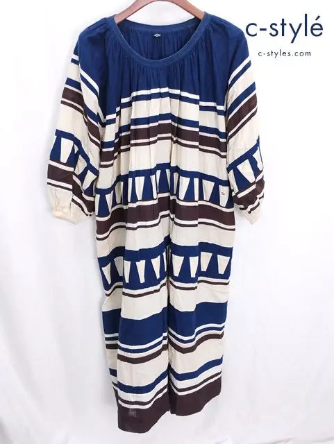 45R フォーティファイブアール ワンピース 0 マルチカラー 総柄 コットン