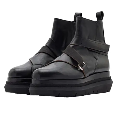 sacai(サカイ) ブーツ クロス ストラップ ボルダリング ブーツ ブラック