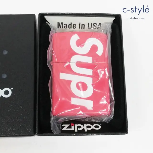 Zippo ジッポー オイルライター Supreme Logo Zippo ロゴジッポ 21 レッド 喫煙具