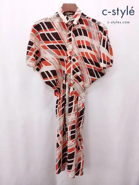 JUNYA WATANABE COMME des GARCONS ジュンヤワタナベコムデギャルソン ワンピース XS ベージュ 総柄