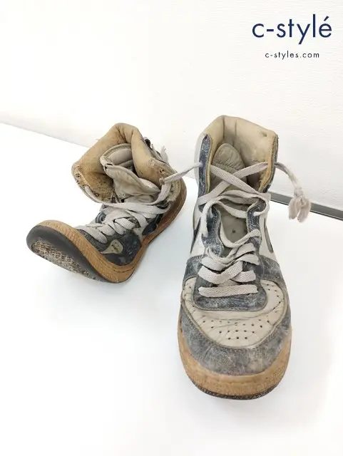 NIKE ナイキ TERMINATOR HI スニーカー 10 グレー×ネイビー 850709 TY 韓国製 ターミネーター 85年