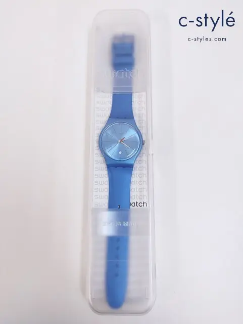 SWATCH スウォッチ 腕時計 Quartz クォーツ ブルー系 SUOS 401 RAGOON AZING ラグーンエイジング