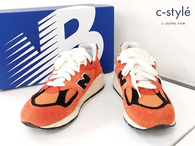 NEW BALANCE ニューバランス スニーカー 26cm オレンジ 990 M990AI2 スエード