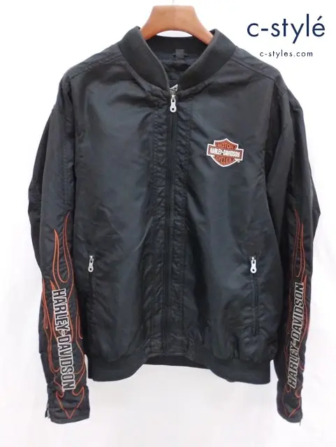 Harley-Davidson ハーレーダビッドソン ナイロンブルゾン XL ブラック 98440-10VM