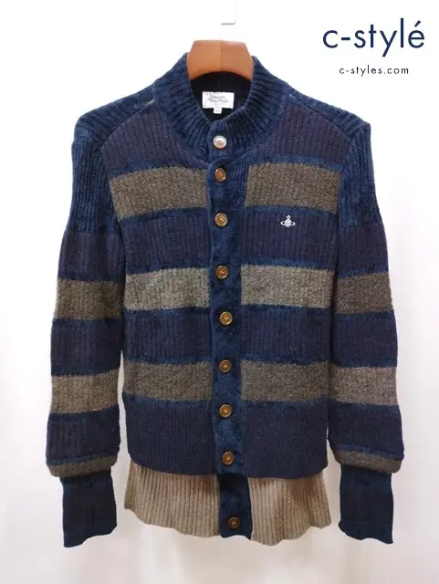 Vivienne Westwood MAN ヴィヴィアンウエストウッドマン ニットカーディガン 44 マルチカラー