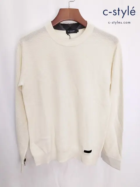 BLACK LABEL CRESTBRIDGE クルーネックセーター M クリーム系 51N03-813-02