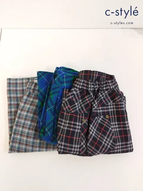 BURBERRY バーバリー スカート パンツ 160A チェック柄 キッズ 女の子 レディース 計3点