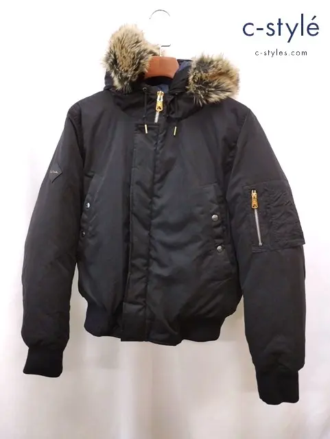 Paul Smith ポールスミス N-2Bダウンジャケット L ブラック PF-BM-44796